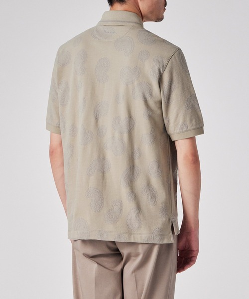 Paul Smith(ポールスミス)の「ペイズリージャカード オープンフロント ポロシャツ / 153503 837YN(ポロシャツ・メンズ・ダークブルー/ベージュ・MEDIUM/LARGE/X-LARGE)」の5枚目の写真
