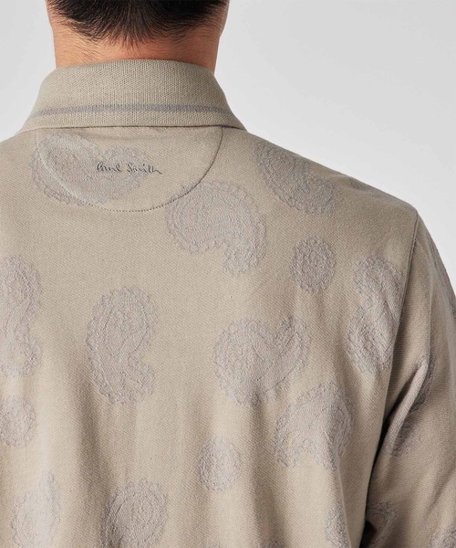 Paul Smith(ポールスミス)の「ペイズリージャカード オープンフロント ポロシャツ / 153503 837YN(ポロシャツ・メンズ・ダークブルー/ベージュ・MEDIUM/LARGE/X-LARGE)」の6枚目の写真