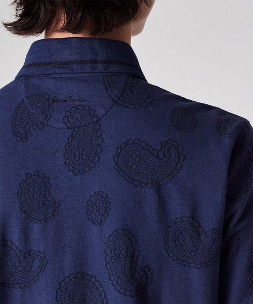 Paul Smith(ポールスミス)の「ペイズリージャカード オープンフロント ポロシャツ / 153503 837YN(ポロシャツ・メンズ・ダークブルー/ベージュ・MEDIUM/LARGE/X-LARGE)」の15枚目の写真
