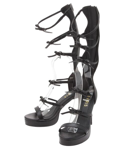 EVRIS（エヴリス）の「リボンストラップロングヒールサンダル（サンダル・レディース・ブラウン/ブラック・LARGE/MEDIUM/SMALL）」の18枚目の写真