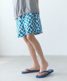green label relaxing（グリーンレーベルリラクシング）の「TJ GLR ボードショーツ キカガクガラ/ 水着/ キッズ 140cm-150cm（水着・キッズ）」