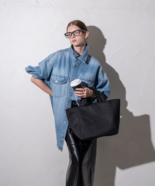 HAYNI（ヘイニ）の「Lifuka Nylon L リフカナイロン Lサイズ【第2世代・改良版】（トートバッグ・レディース・ブラック・FREE）」の3枚目の写真