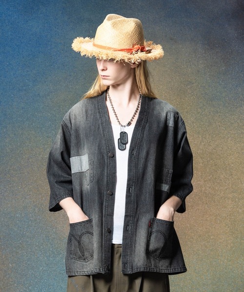 glamb(グラム)の「Fringe Straw Hat / フリンジストローハット(ハット・メンズ・ベージュ・FREE)」の2枚目の写真