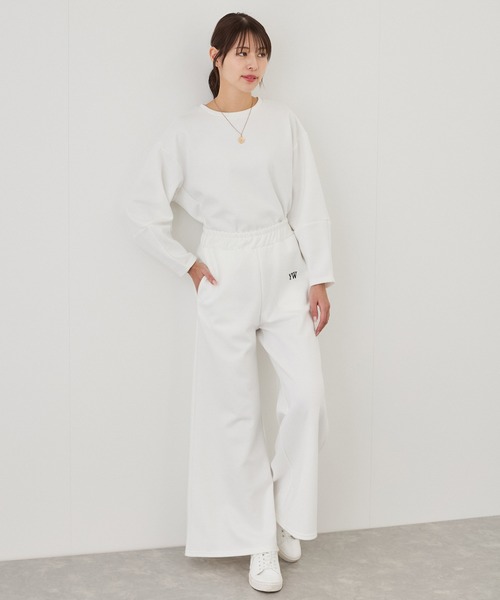 Jayro(ジャイロ)の「ポイントロゴ刺繍ワイドパンツ(その他パンツ・レディース・ブラック/ベージュ/ホワイト系その他・M)」の20枚目の写真