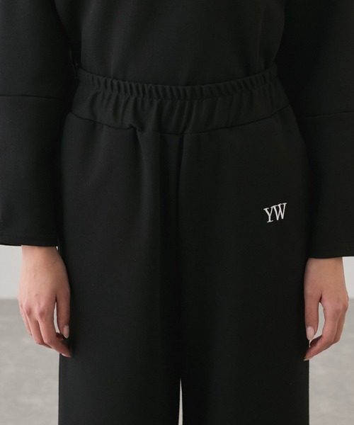 Jayro(ジャイロ)の「ポイントロゴ刺繍ワイドパンツ(その他パンツ・レディース・ブラック/ベージュ/ホワイト系その他・M)」の12枚目の写真