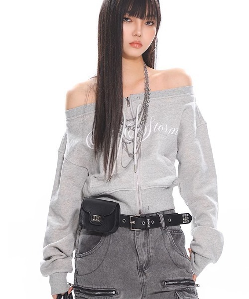 専用♡新品未使用 LAブランド ふわふわティアードフリルシフォン襟付き