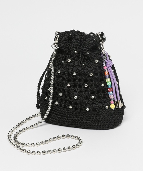 niko and...（ニコアンド）の「オリジナルビーズ編み巾着ショルダーバッグ（ショルダーバッグ・レディース・ブラック/その他1・0）」の18枚目の写真