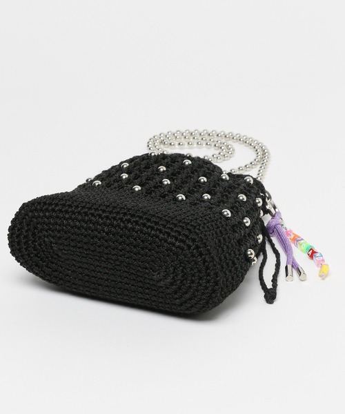 niko and...（ニコアンド）の「オリジナルビーズ編み巾着ショルダーバッグ（ショルダーバッグ・レディース・ブラック/その他1・0）」の19枚目の写真