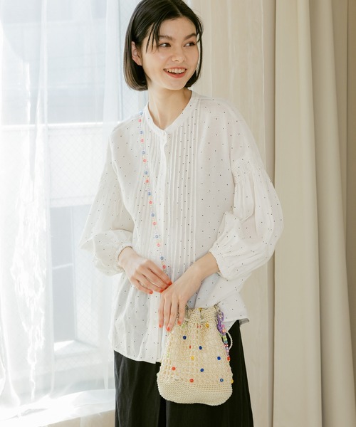 niko and...（ニコアンド）の「オリジナルビーズ編み巾着ショルダーバッグ（ショルダーバッグ・レディース・ブラック/その他1・0）」の10枚目の写真