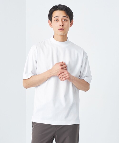 セール】オーガニック ポンチ モックネック Tシャツ（Tシャツ