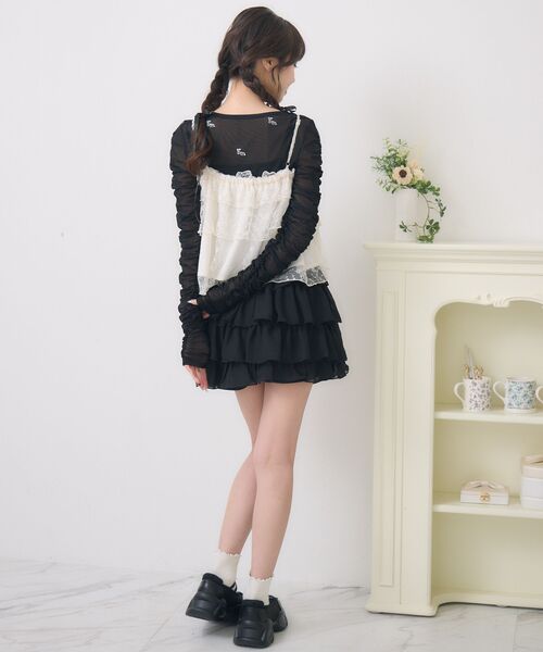 ems excite（エムズエキサイト）の「キラキラインナー＆ビスチェSET（シャツ/ブラウス・レディース・グリーン/ブラック/ナチュラル・FREE）」の9枚目の写真