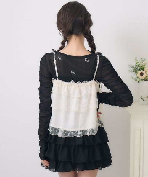 ems excite（エムズエキサイト）の「キラキラインナー＆ビスチェSET（シャツ/ブラウス・レディース・グリーン/ブラック/ナチュラル・FREE）」の13枚目の写真