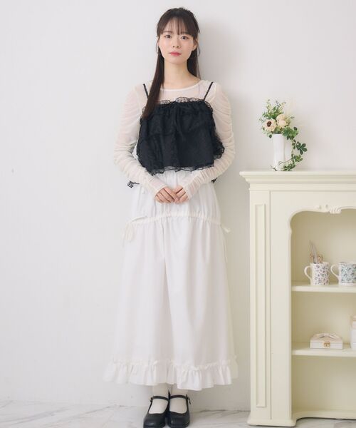 ems excite（エムズエキサイト）の「キラキラインナー＆ビスチェSET（シャツ/ブラウス・レディース・グリーン/ブラック/ナチュラル・FREE）」の15枚目の写真