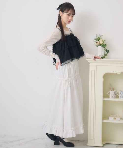 ems excite（エムズエキサイト）の「キラキラインナー＆ビスチェSET（シャツ/ブラウス・レディース・グリーン/ブラック/ナチュラル・FREE）」の16枚目の写真