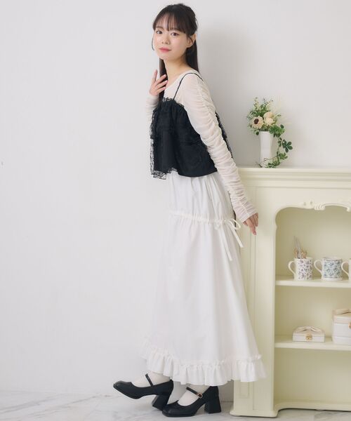 ems excite（エムズエキサイト）の「キラキラインナー＆ビスチェSET（シャツ/ブラウス・レディース・グリーン/ブラック/ナチュラル・FREE）」の17枚目の写真