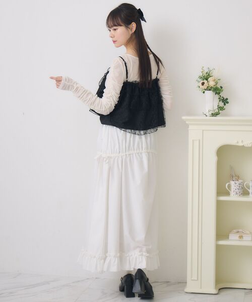 ems excite（エムズエキサイト）の「キラキラインナー＆ビスチェSET（シャツ/ブラウス・レディース・グリーン/ブラック/ナチュラル・FREE）」の18枚目の写真