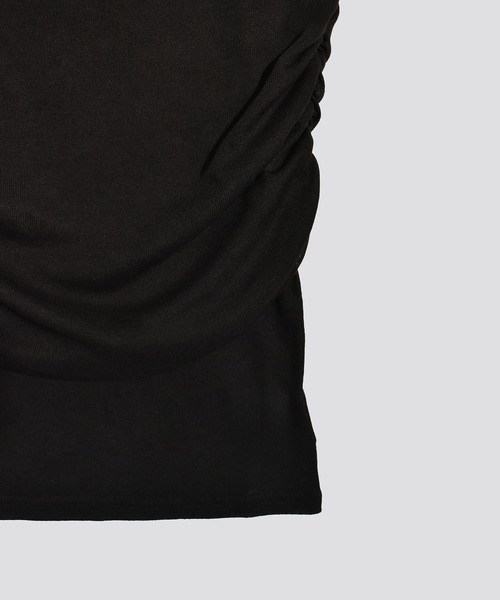 kiehtova(キエトヴァ)の「【kiehtova】SHEER COVER TOPS/シアーカバートップス KTWR22 ※(Tシャツ/カットソー・レディース・ホワイト/ブラック・FREE)」の9枚目の写真