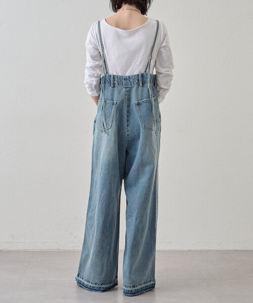 Omekashi（オメカシ）の「サスツキ2WAYデニム（デニムパンツ・レディース・ブルー・36/38）」の2枚目の写真