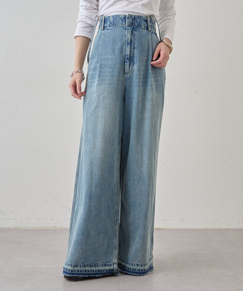 Omekashi（オメカシ）の「サスツキ2WAYデニム（デニムパンツ・レディース・ブルー・36/38）」の8枚目の写真