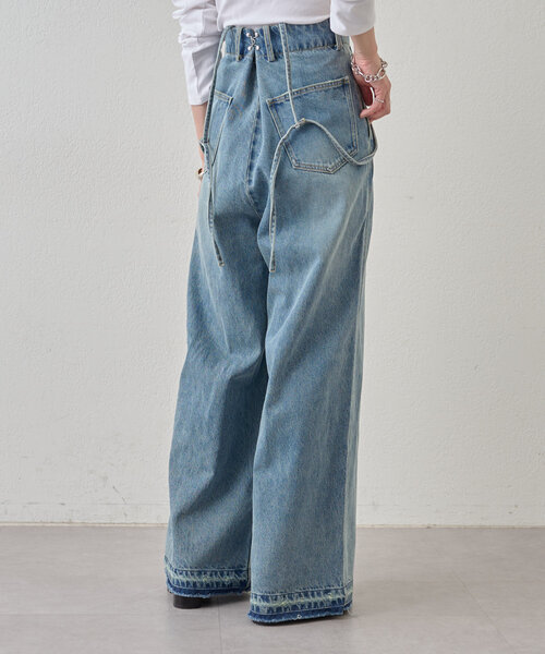 Omekashi（オメカシ）の「サスツキ2WAYデニム（デニムパンツ・レディース・ブルー・36/38）」の10枚目の写真