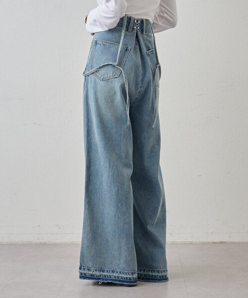 Omekashi（オメカシ）の「サスツキ2WAYデニム（デニムパンツ・レディース・ブルー・36/38）」の11枚目の写真