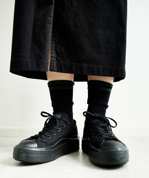 FRED PERRY（フレッドペリー）の「[FRED PERRY/フレッドペリー] ワンポイントロゴ刺繍 ティップラインリブソックス（ソックス/靴下・レディース・ホワイト/ブラック/ブラック系その他・23-25/25-27）」の6枚目の写真