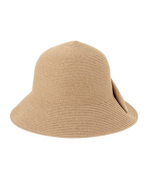 grove（グローブ）の「ウォッシャブルスリットリボンハット【手洗い可・UVカット・サイズ調整可】（ハット・レディース・アイボリー/ブラック/ライトベージュ/ベージュ・00）」の3枚目の写真