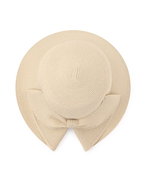 grove（グローブ）の「ウォッシャブルスリットリボンハット【手洗い可・UVカット・サイズ調整可】（ハット・レディース・アイボリー/ブラック/ライトベージュ/ベージュ・00）」の7枚目の写真