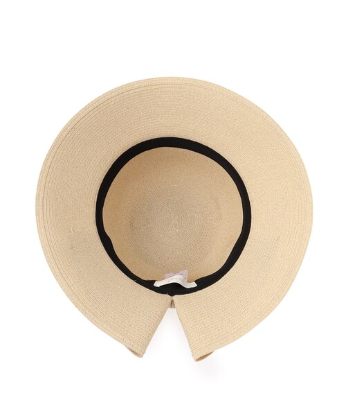 grove（グローブ）の「ウォッシャブルスリットリボンハット【手洗い可・UVカット・サイズ調整可】（ハット・レディース・アイボリー/ブラック/ライトベージュ/ベージュ・00）」の8枚目の写真
