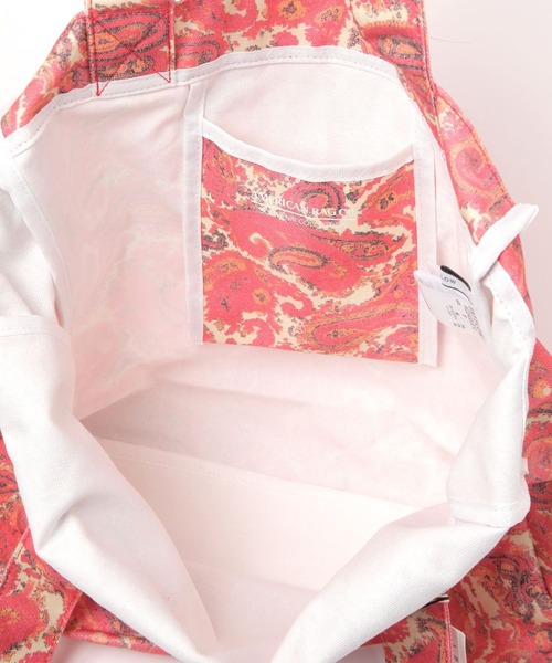 AMERICAN RAG CIE（アメリカンラグシー）の「【AMERICAN RAG CIE】ペイズリートート（トートバッグ・レディース・ブラック/レッド・FREE）」の17枚目の写真