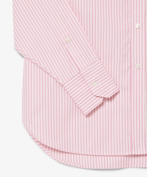 LACOSTE（ラコステ）の「コットンポプリン オーバーサイズストライプシャツ（シャツ/ブラウス・レディース・ホワイト/ピンク・38/36/34）」の15枚目の写真