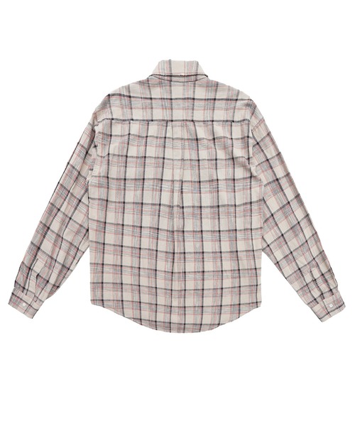 MASONPRINCE(メイソンプリンス)の「オーバーサイズ パッチデザイン レトロチェック柄 シャツ CS2153【MASONPRINCE】(シャツ/ブラウス・メンズ・ブルー系その他/レッド系その他・L/M/S)」の9枚目の写真