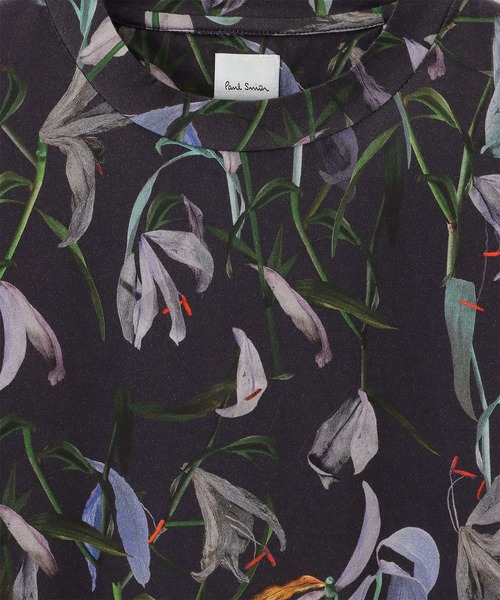 Paul Smith(ポールスミス)の「フェイデッドリリープリント Tシャツ / 153660 919T(Tシャツ/カットソー・メンズ・オフホワイト/ブラック・MEDIUM/LARGE/X-LARGE)」の10枚目の写真