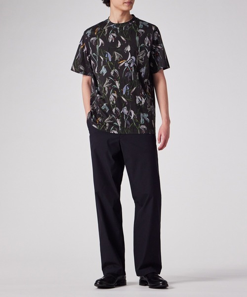 Paul Smith(ポールスミス)の「フェイデッドリリープリント Tシャツ / 153660 919T(Tシャツ/カットソー・メンズ・オフホワイト/ブラック・MEDIUM/LARGE/X-LARGE)」の6枚目の写真