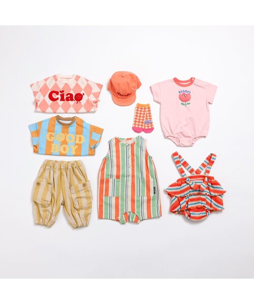 BREEZE（ブリーズ）の「【Bpop】カラフルツイルベビーキャップ（キャップ・キッズ・アイボリー/ミント/オレンジ・46/50）」の16枚目の写真