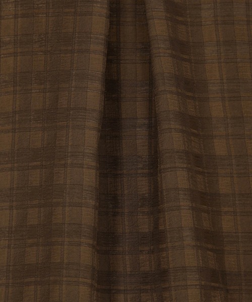 Grand PARK（グランドパーク）の「シアーチェック柄 ノースリーブブラウス（シャツ/ブラウス・レディース・ブラウン/ブラック/ブルー・FREE）」の9枚目の写真