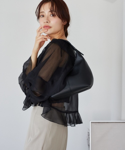 mysty woman(ミスティウーマン)の「ワンショルダーBAG 453136(ショルダーバッグ・レディース・ホワイト/ブラック/グリーン系その他/ブラウン系その他・FREE)」の11枚目の写真