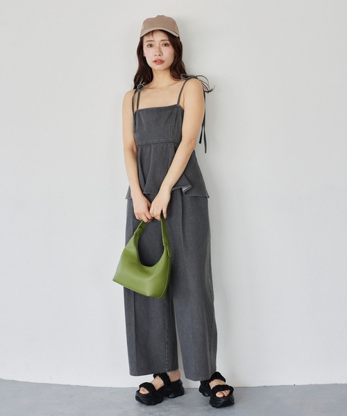 mysty woman(ミスティウーマン)の「ワンショルダーBAG 453136(ショルダーバッグ・レディース・ホワイト/ブラック/グリーン系その他/ブラウン系その他・FREE)」の9枚目の写真