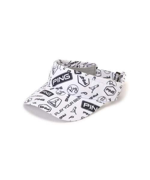 セール】【PING APPAREL】総柄プリントバイザー ＜ACCESSORIES