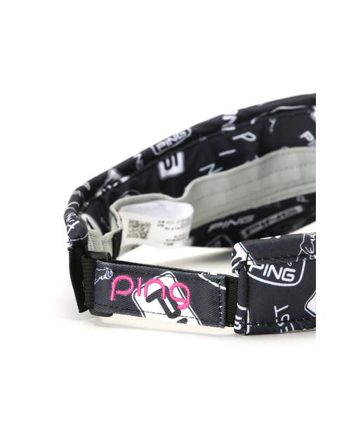 セール】【PING APPAREL】総柄プリントバイザー ＜ACCESSORIES