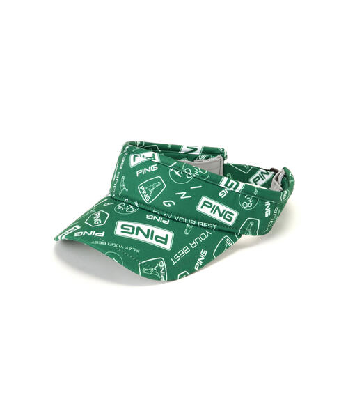 セール】【PING APPAREL】総柄プリントバイザー ＜ACCESSORIES