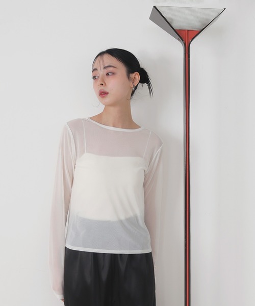 セール】2WAYクロスデザインシアートップス（Tシャツ/カットソー