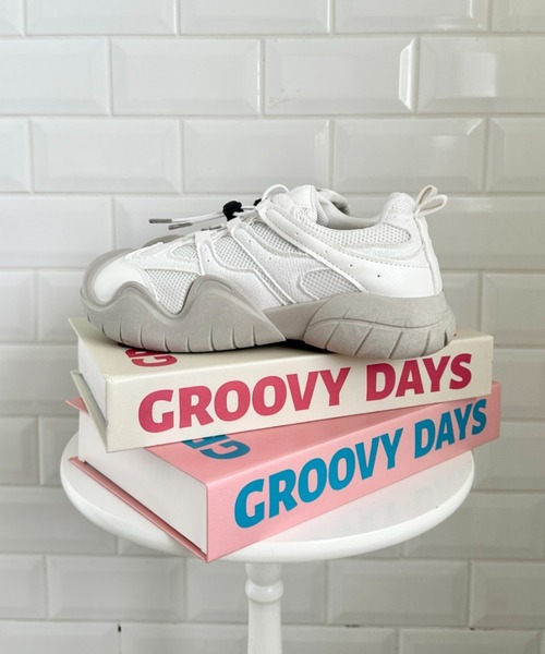 SOLLON.（ソルロン）の「ボリュームソールラインドロストスニーカーサンダル（スニーカー・レディース・ベージュ/ピンク/アイボリー/ブラック・23.5cm/24.5cm）」の15枚目の写真