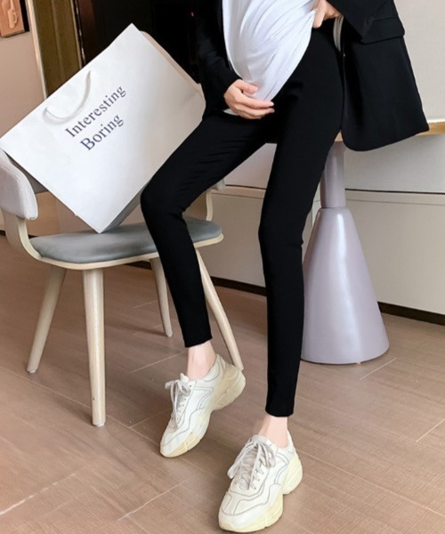 Mela（メラ）の「【マタニティ】裏ボアレギンス（レギンス/スパッツ・レディース・ライトグレー・L）」の5枚目の写真