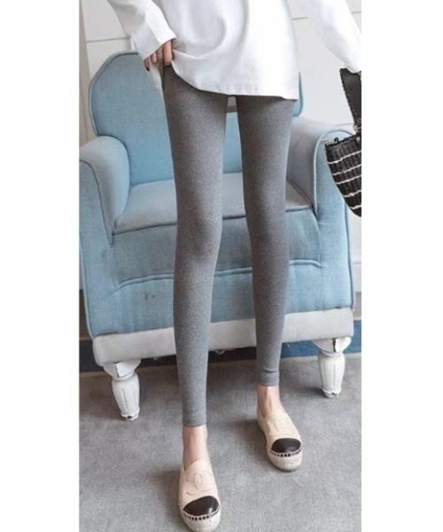 Mela（メラ）の「【マタニティ】裏ボアレギンス（レギンス/スパッツ・レディース・ライトグレー・L）」の13枚目の写真