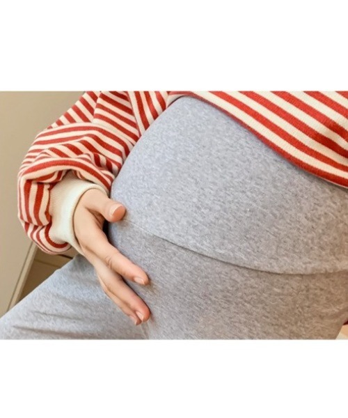 Mela（メラ）の「【マタニティ】裏ボアレギンス（レギンス/スパッツ・レディース・ライトグレー・L）」の14枚目の写真