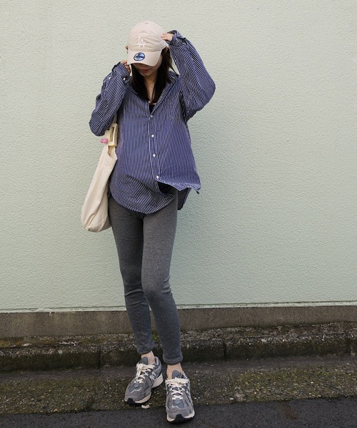 Mela（メラ）の「【マタニティ】裏ボアレギンス（レギンス/スパッツ・レディース・ライトグレー・L）」の21枚目の写真