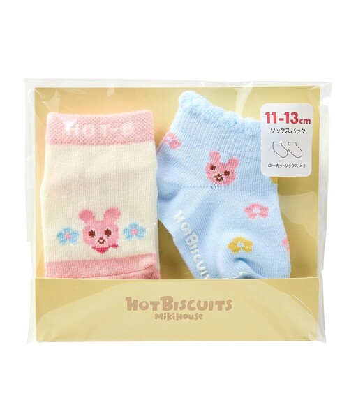 HOT BISCUITS（ホットビスケッツ）の「ローカット ソックスパック2足セット（ソックス/靴下・キッズ・マルチ/アイボリー/サックスブルー/ピンク・11-13cm/9-10cm/17-19cm/15-17cm/13-15cm）」の16枚目の写真