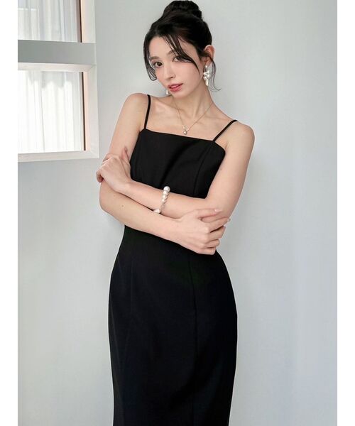 RESEXXY（リゼクシー）の「Iラインキャミワンピース【セットアップ着用可能/ピンクWEB限定カラー】（ワンピース・レディース・ピンク/プラム/アイボリー/ブラック・FREE）」の13枚目の写真