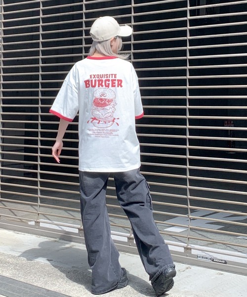 link lot(リンクロット)の「FoodプリントラグランTシャツ / リンガーTシャツ(Tシャツ/カットソー・メンズ・グリーン/レッド/ブラック/レッド系・M/L)」の18枚目の写真